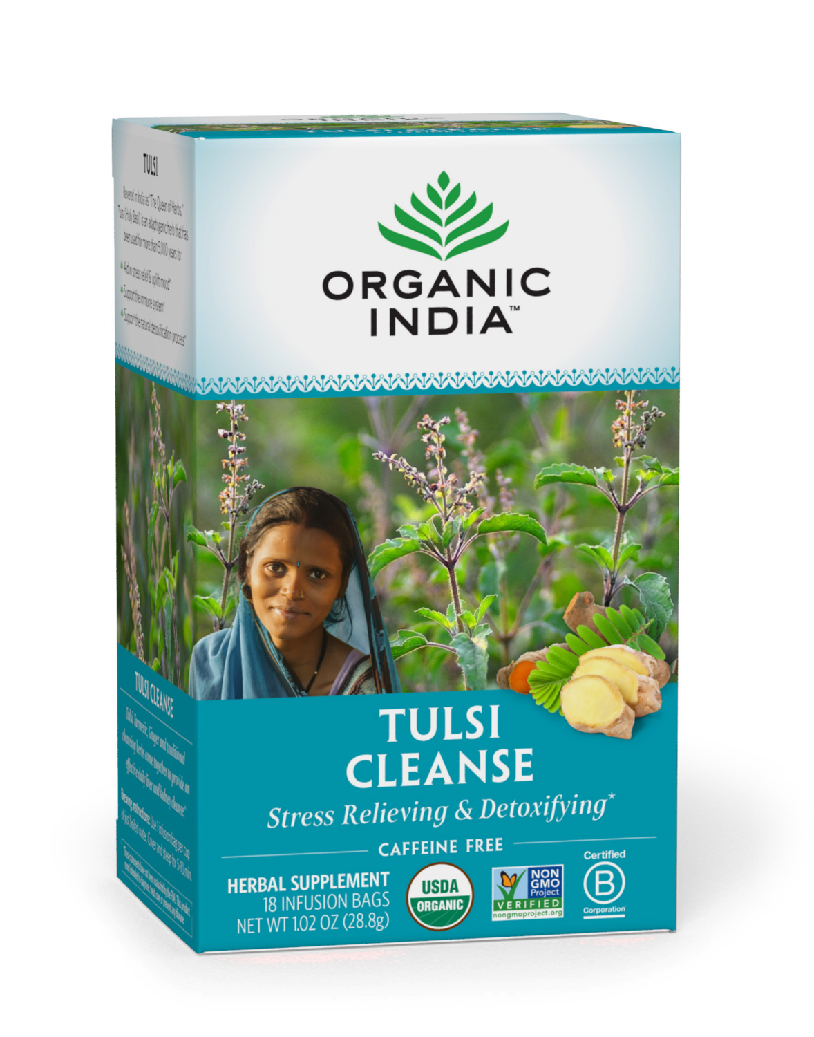 Organic India Tea Tulsi Cleanse 18ct