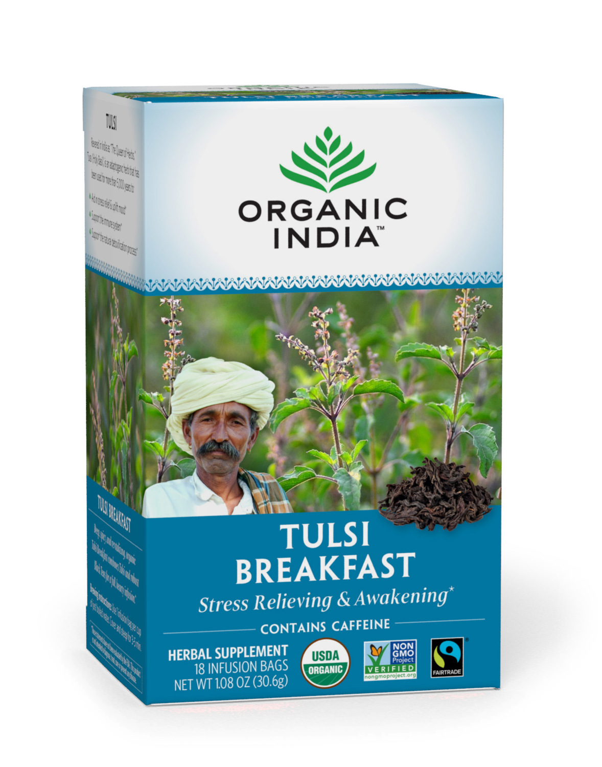 Organic India Tea Tulsi India Breakfast 18ct