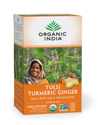 Organic India Tea Turmeric Ginger 18ct