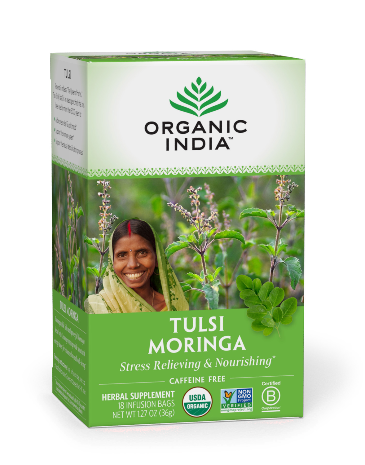 Organic India Tea Tulsi Moringa 18ct