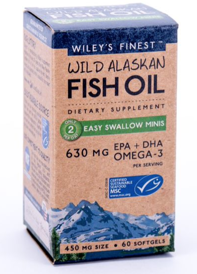Wileys Fish Oil Minis 60softgels 630mg EPA + DHA