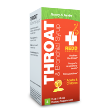 Redd Remedies Throat Syrup Honey 4oz