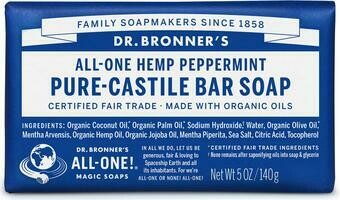 Dr. Bronner&#39;s Pure Castile Bar Soap Hemp Peppermint