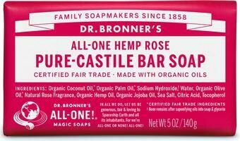 Dr. Bronner&#39;s Pure Castile Bar Soap Hemp Rose