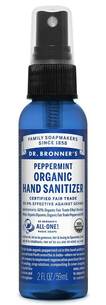 Dr. Bronner&#39;s Hand Sanitizer Peppermint 2oz