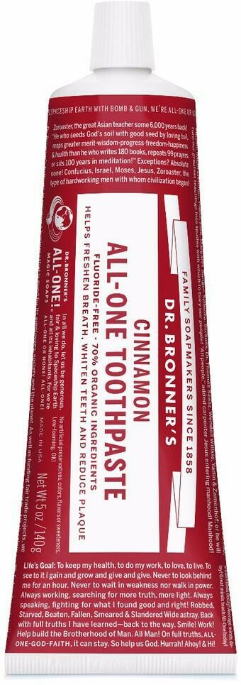 Dr. Bronner&#39;s All-One Toothpaste Cinnamon