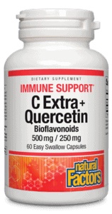 Natural Factors C Extra + Quercetin 60vcap