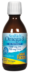 Natural Factors SeaRich Omega Lemon Mer 6.76oz