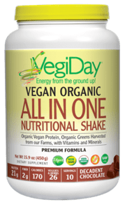 Natural Factors VegiDay Organic ALL-ONE Chocolate 15.9oz
