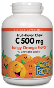 Natural Factors Vitamin C 500mg Tangy Orange Chw Tab 90