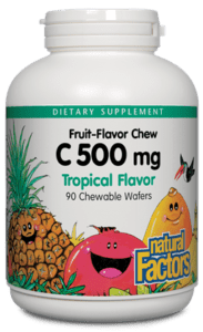 Natural Factors Vitamin C 500mg Tropical Chew Tab 90