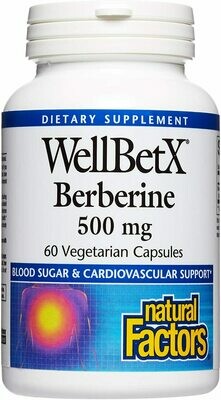 Natural Factors WellBetXBerberine 500 Mg Vcap 60
