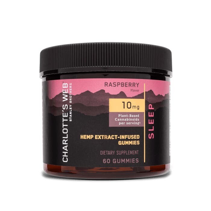 Charlotte&#39;s Web CBD Sleep Gummies Raspberry 60ct
