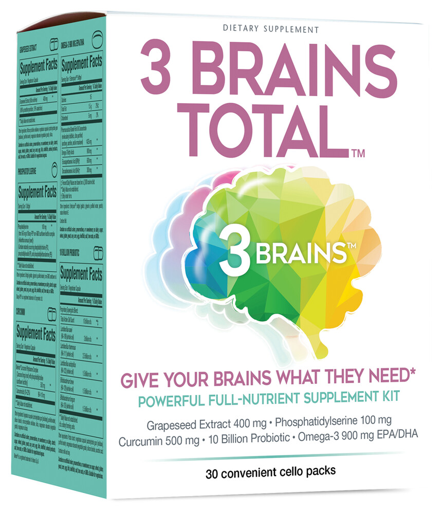 Natural Factors 3 Brains Total Sachets 30