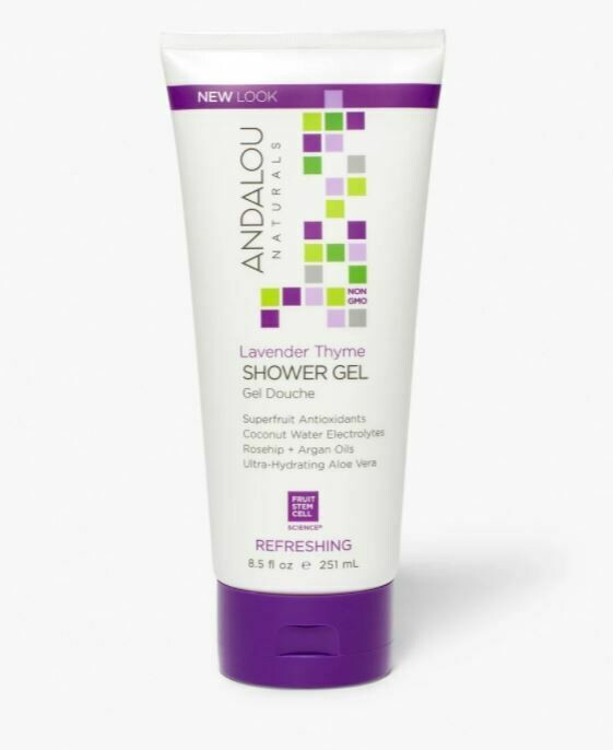 Andalou Shower Gel Lavender Thyme 8.5oz