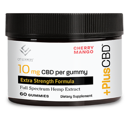 CVScience CBD Gummies 10mg Cherry Mango 60 Count**