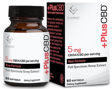 CVScience Plus CBD Raw 5mg 60sgel**