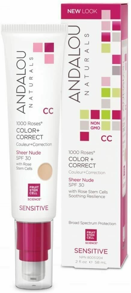 Andalou Roses CC Sheer Nude 2oz