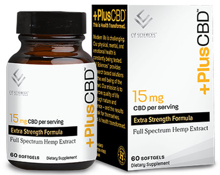 CVScience Plus CBD Gold 15mg 60sgel**