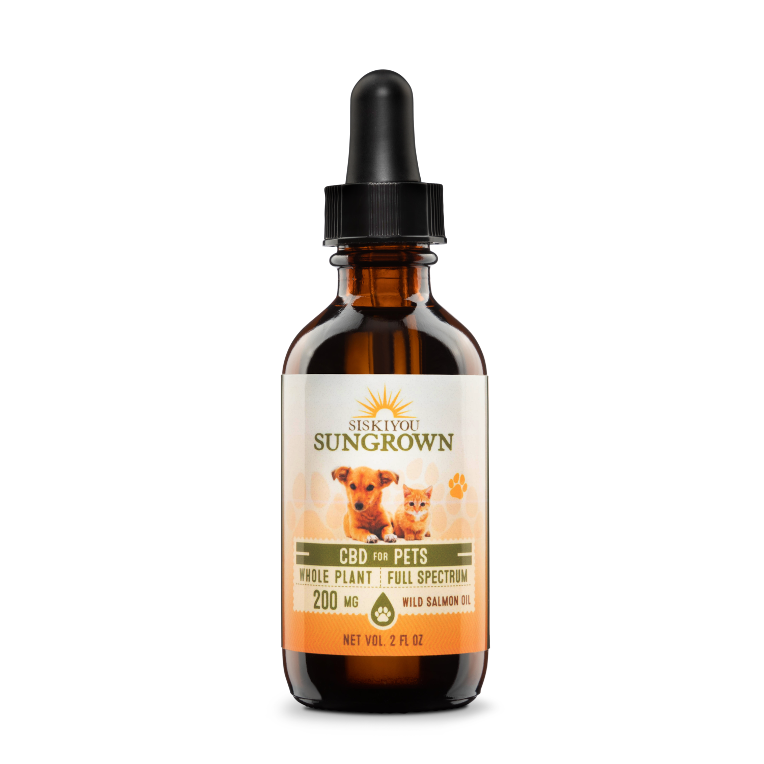 Siskiyou CBD 200mg Pets Salmon 2oz