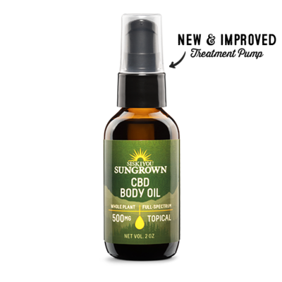 Siskiyou CBD 500mg Body Oil 2oz