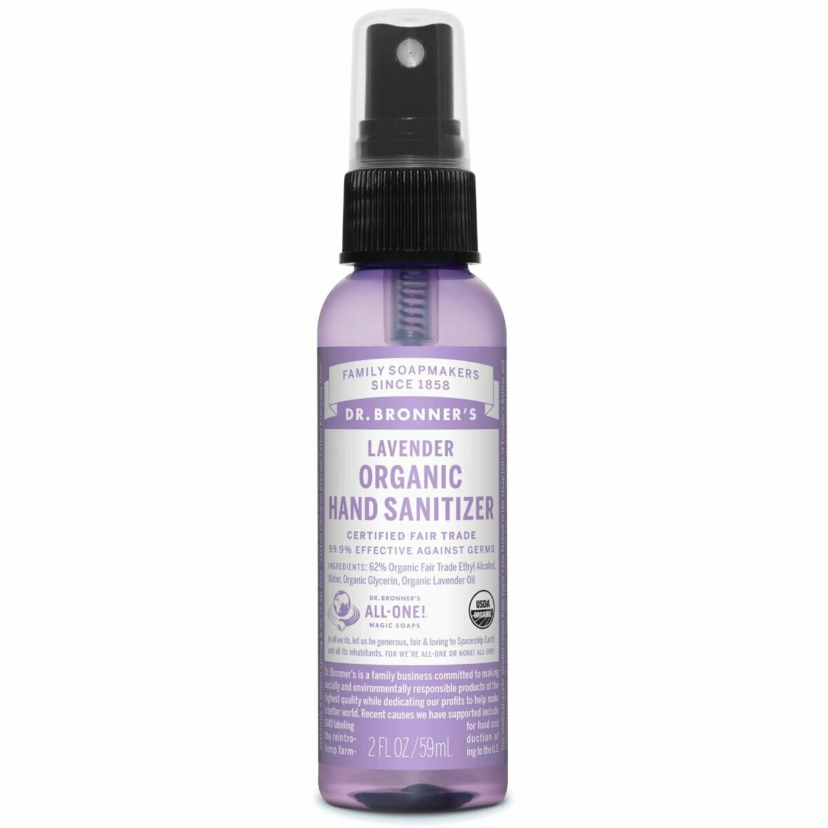Dr. Bronner&#39;s Hand Sanitizer Lavender 2oz