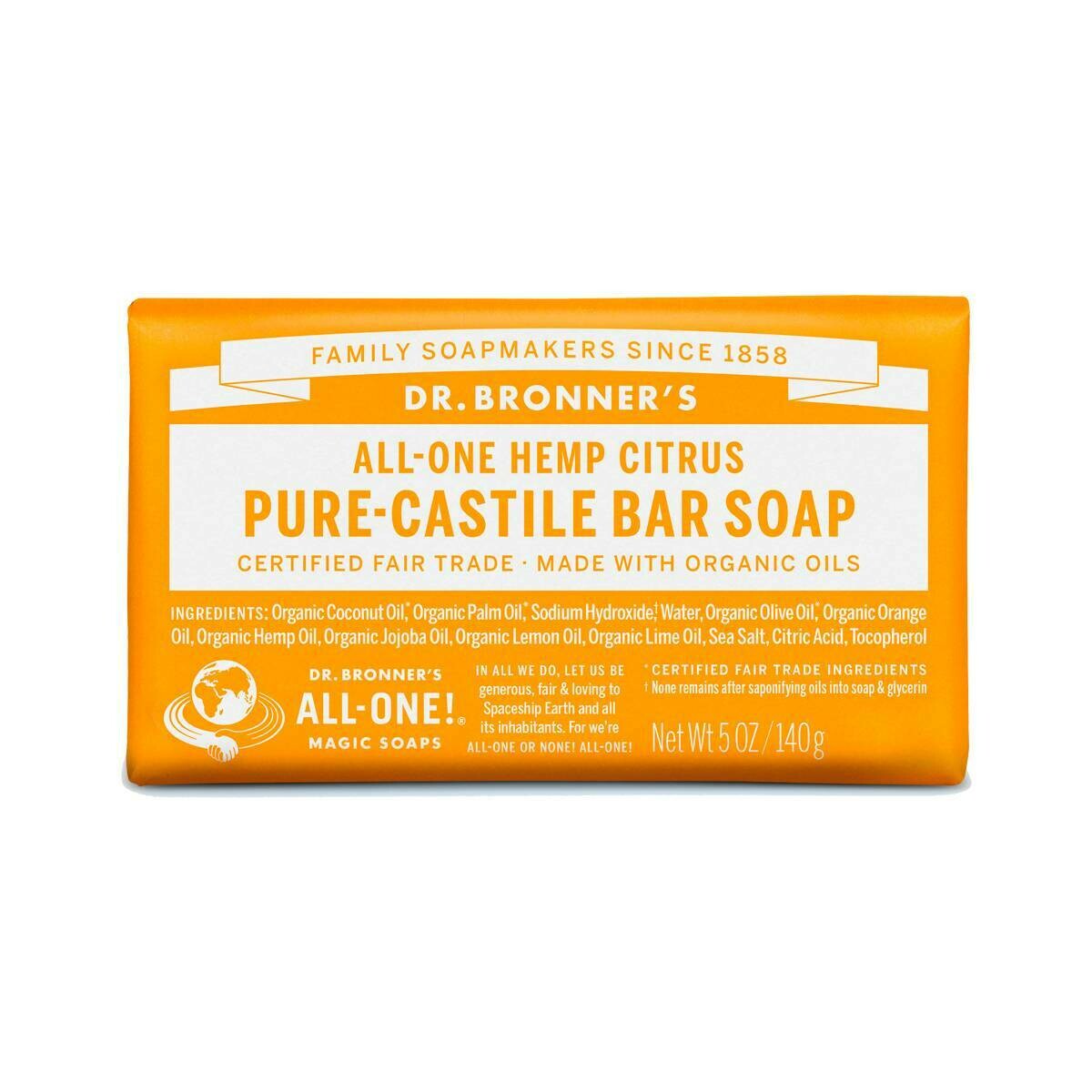 Dr. Bronner&#39;s Pure Castile Bar Soap Citrus