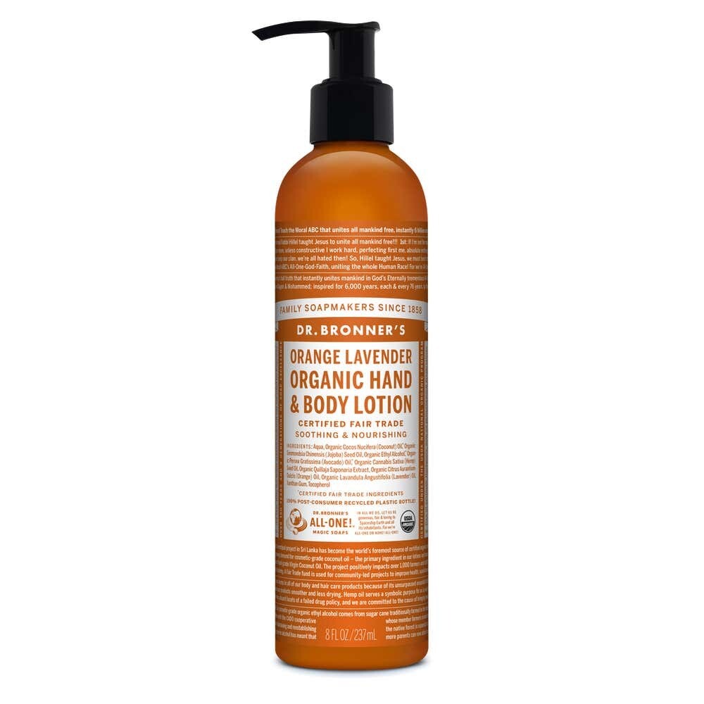 Dr. Bronner&#39;s Hand Body Lotion Orange Lavender 8oz