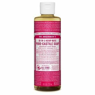 Dr. Bronner&#39;s Rose Liquid Soap 8 Fl Oz