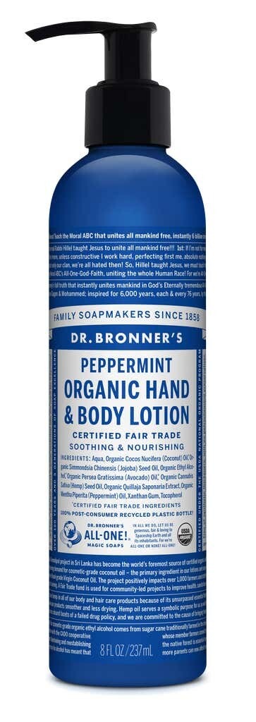 Dr. Bronner&#39;s Hand Body Lotion Peppermint 8oz