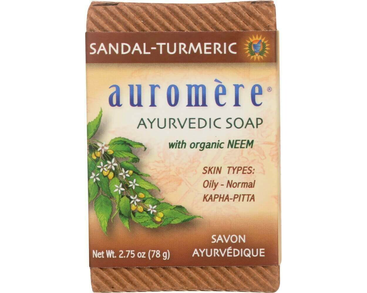 Auromere Soap Sandal Turmeric 2.75oz