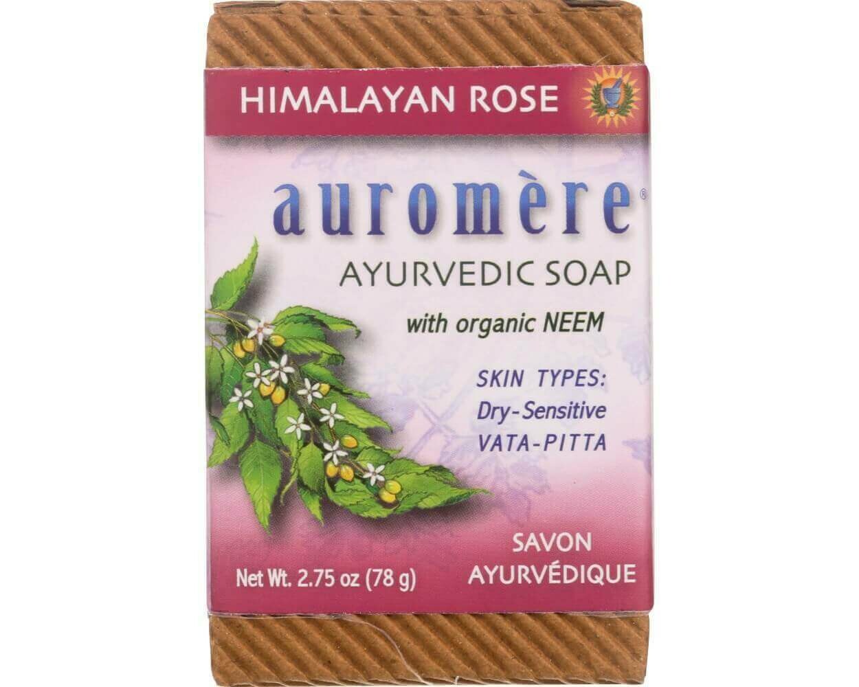 Auromere Himalayan Rose Soap 2.75oz