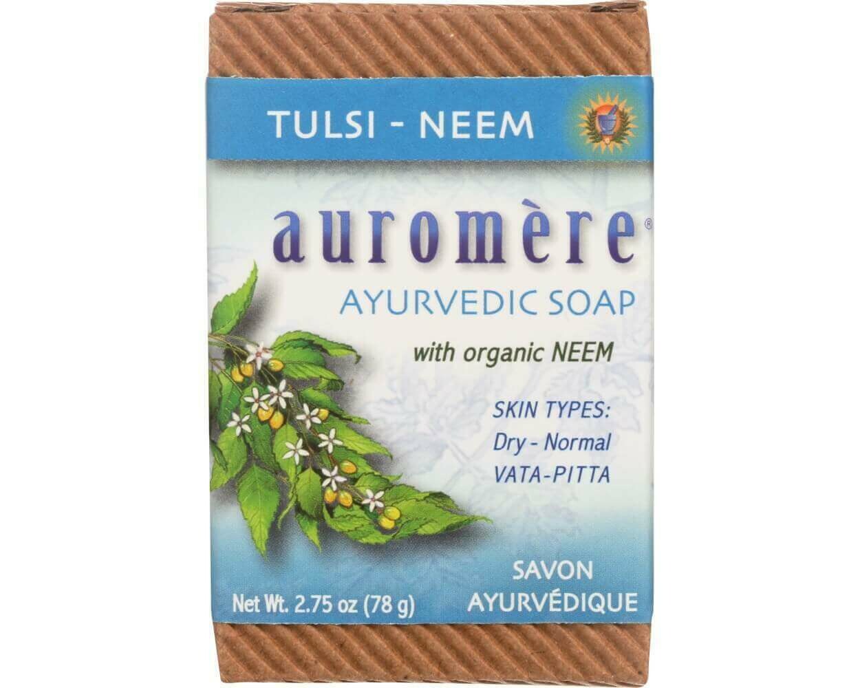 Auromere Tulsi Neem Soap 2.75oz