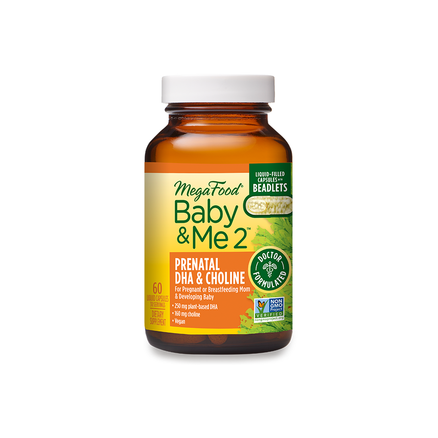 Megafood Baby &amp; Me 2 Prenatal DHA &amp; Choline 60 Cap