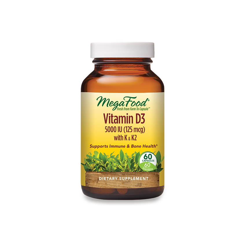 Megafood Vitamin D3 5000IU K&amp;K2 60CAP