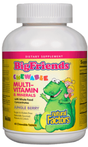 Natural Factors Big Friends Multi Mineral Jungle Berry 60 Chews