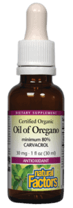 Natural Factors Oil Of Oregano 30mg 1fl Oz