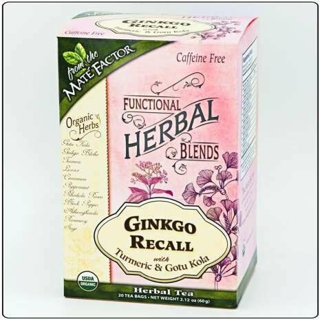 Mate Factors Tea Ginko Recall 20ct