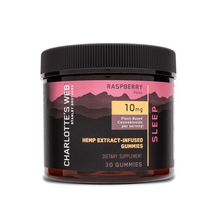 Charlotte&#39;s Web CBD Sleep Gummies Raspberry 30ct