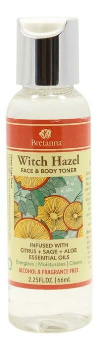 Bretanna Witch Hazel Citrus Sage Facial &amp; Body Toner Mini