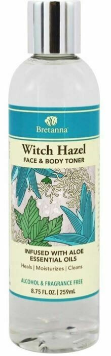 Bretanna Witch Hazel Unscented Facial &amp; Body Toner 8.75oz