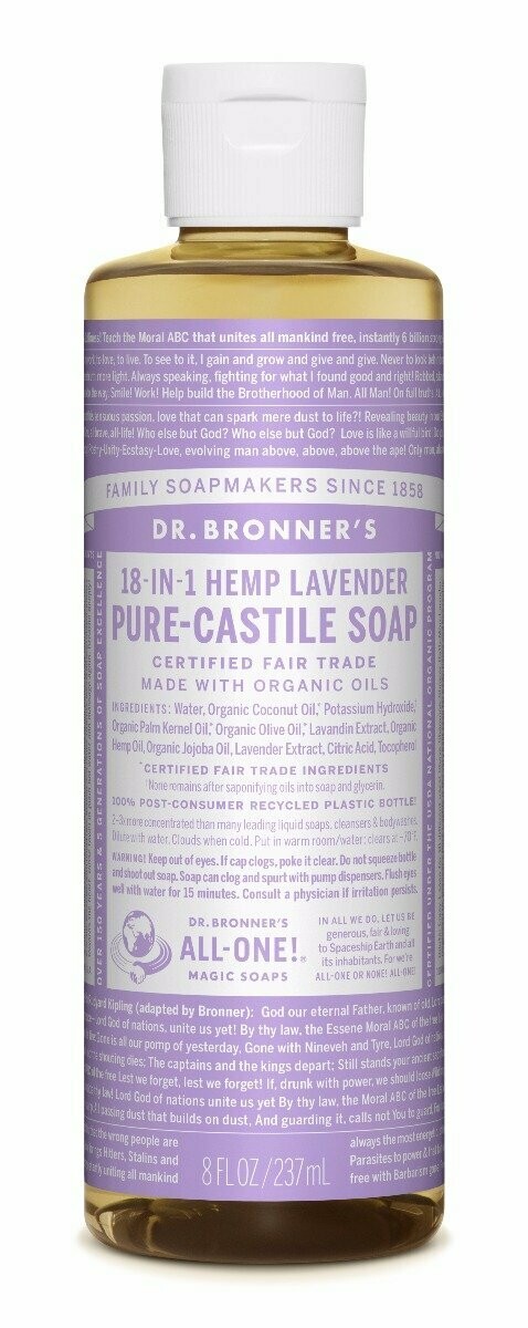 Dr. Bronner&#39;s Liquid Castile Soap Lavender 8oz