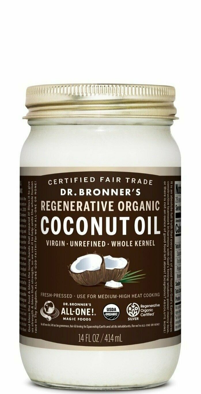 Dr. Bronner&#39;s Organic Coconut Oil 14 Oz