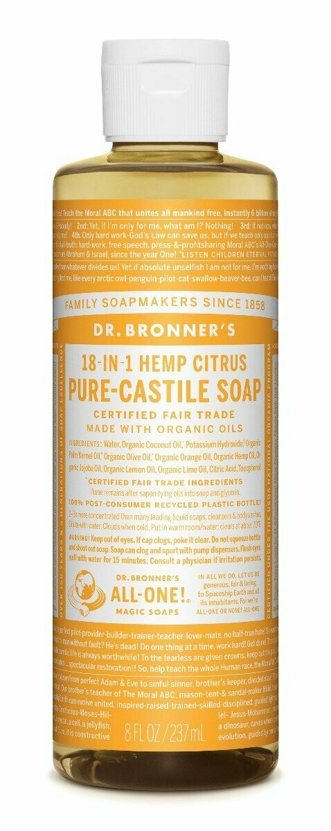 Dr. Bronner&#39;s Liquid Castile Soap Citrus 8oz