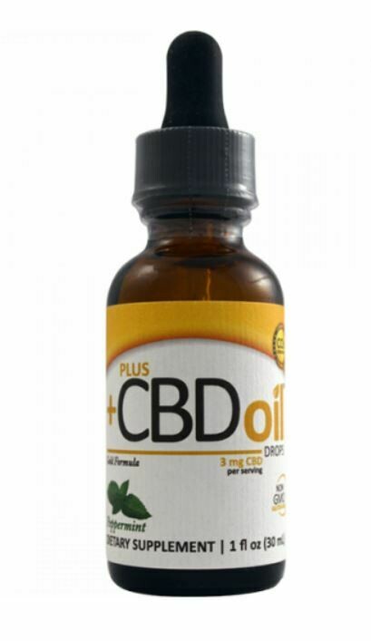 CVScience Plus CBD Gold 3mg Peppermint 1oz**