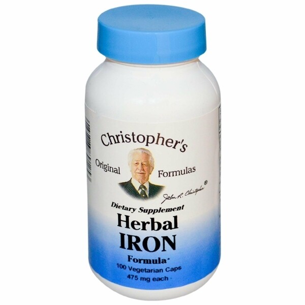 Dr. Christopher&#39;s Herbal Iron 100cap