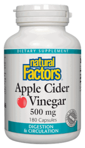 Natural Factors Apple Cider Vinegar 500mg 360 Cap