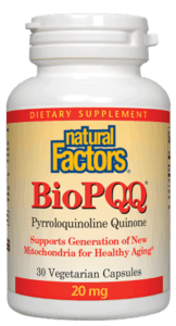 Natural Factors BioPQQ 20mg 30 Veggie Caps