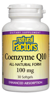 Natural Factors Coenzyme Q10 100mg 240 Softgels