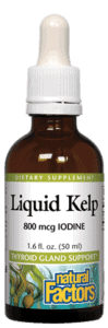 Natural Factors Liquid Kelp 800 Mcg Iodine 1.6 Fl Oz